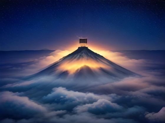 一起操平台深度评测场景图，深紫夜空背景下霓虹风格的数字内容聚合界面截图，多人协同互动的操作界面呈现